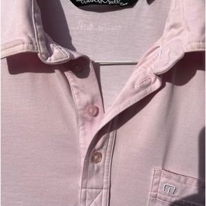 Travis Mathew pink pocket polo size small